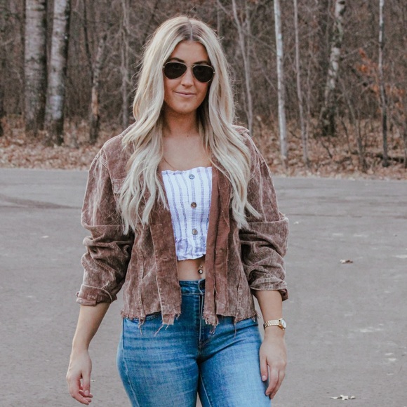 Not Your Boyfriend’s Chocolate Corduroy Jacket - Picture 3 of 5